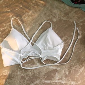 White crossed back bikini H&M